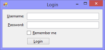 The drag-and-drop interface used to visually edit Windows Forms programs in Microsoft Visual Studio.
